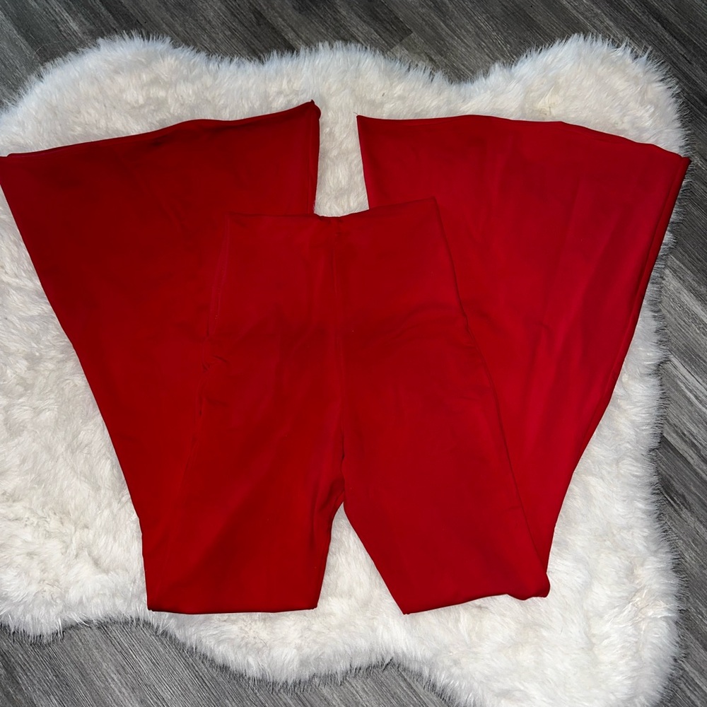 Cat O Nine custom red bell bottoms